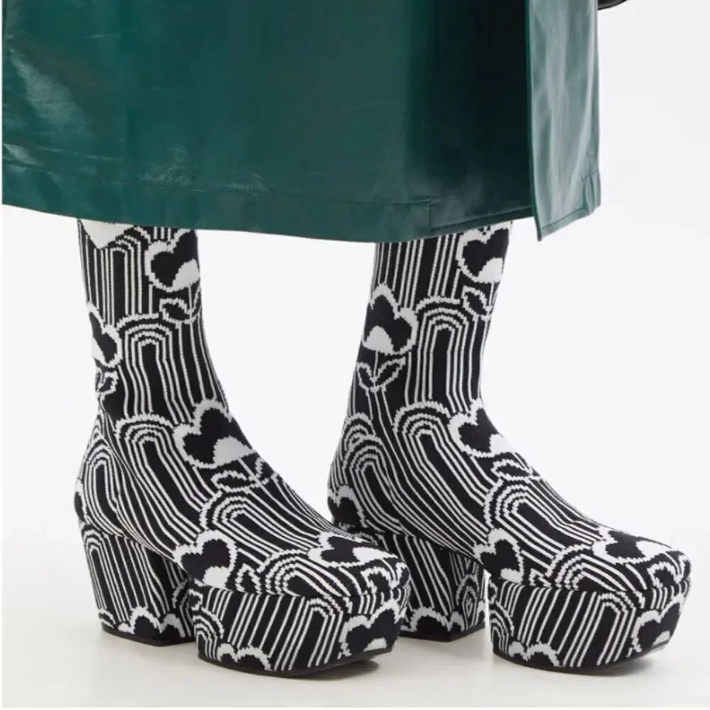 Prada Jacquard Deco Boots